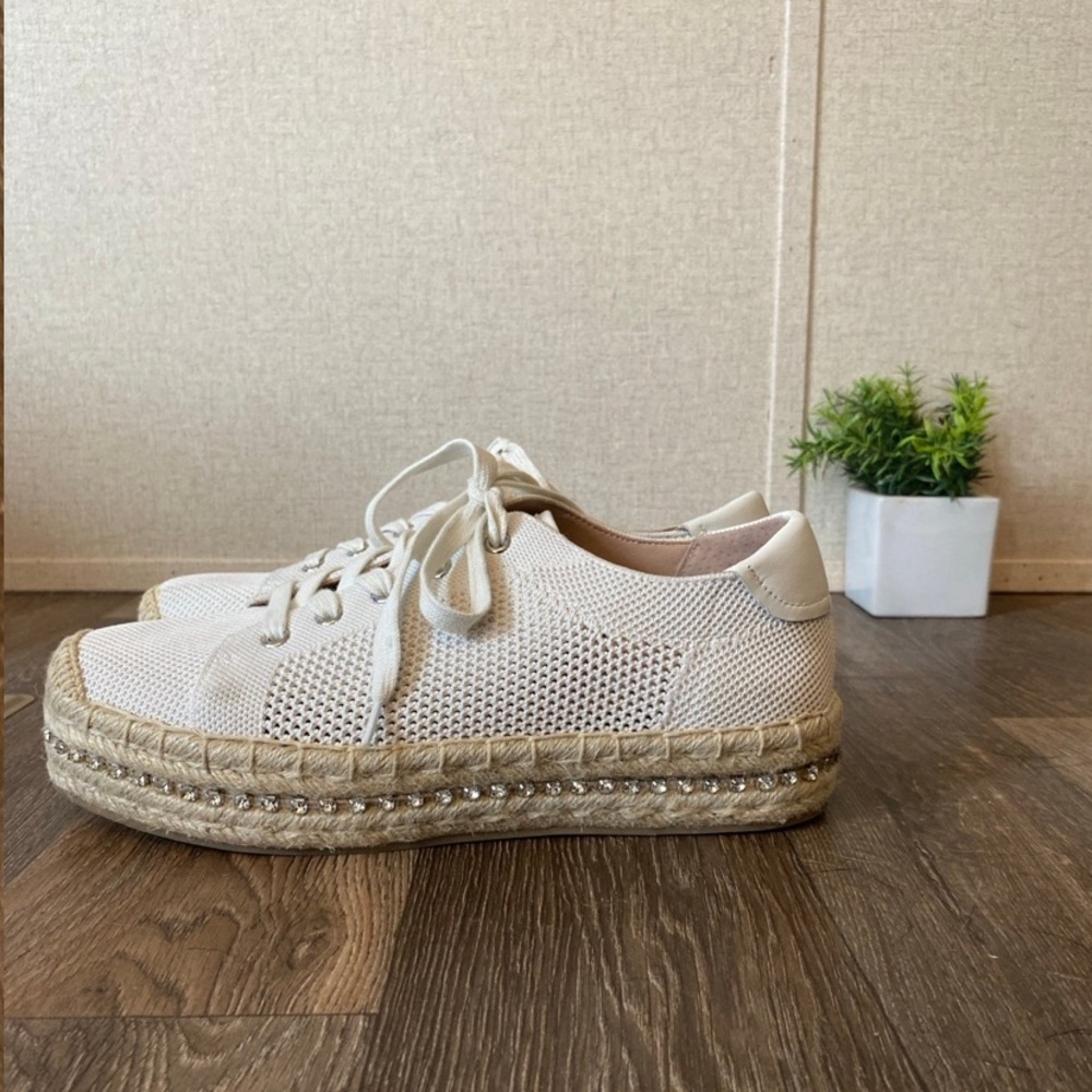 Espadrille Rhinestone Sneakers Size 10